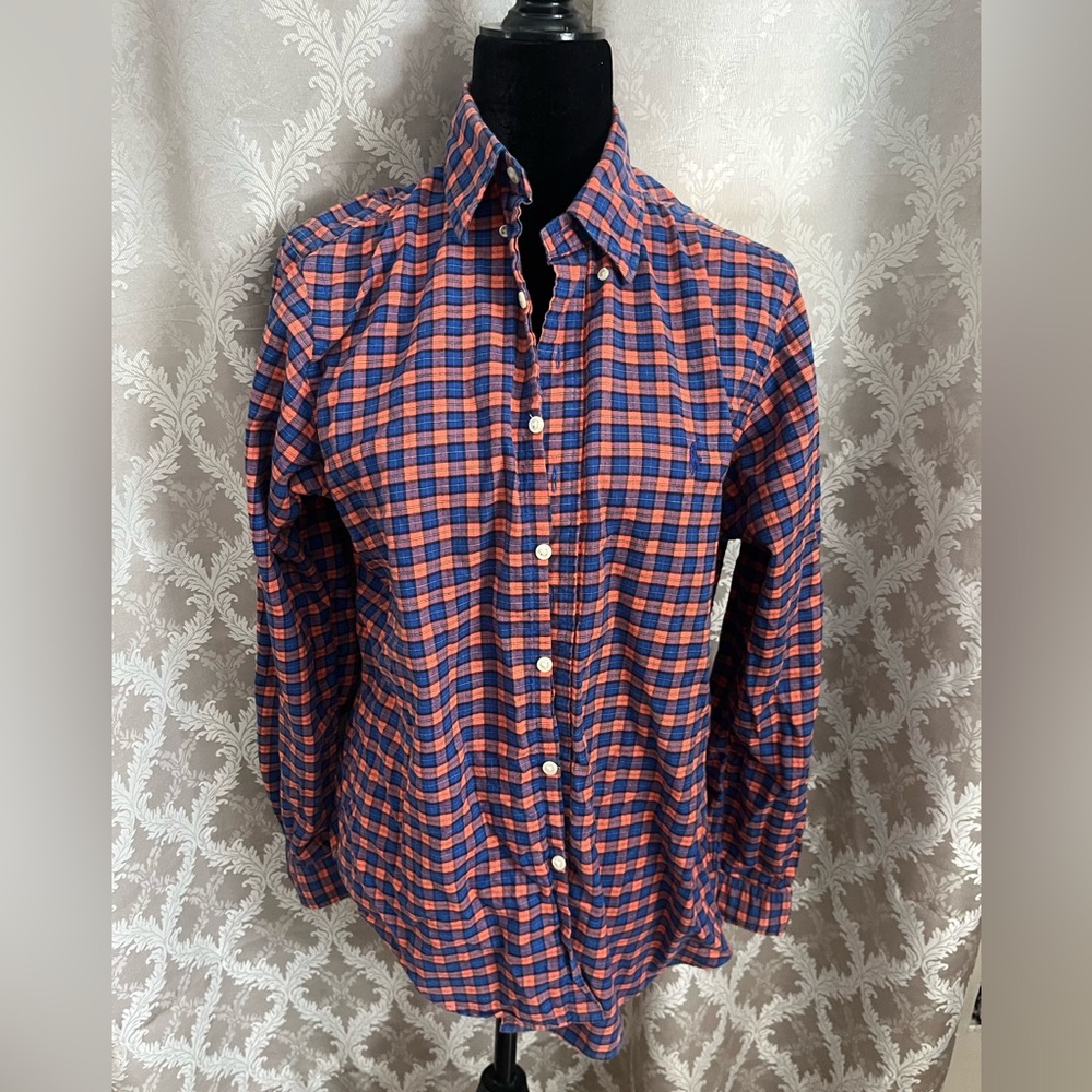 Ralph Lauren Red and Blue Plaid Shirt